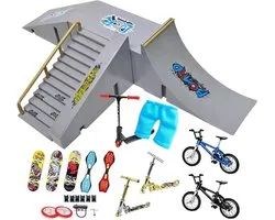 Skateboard Ramp - Skate Slope - Tricks Oefenen - Opvouwbaar Ontwerp - Zie Afbeelding - Multicolor