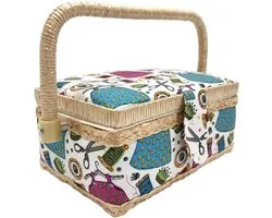Panier à couture mavoa® - Coffret de couture - Boîte à couture - 20L x 13W x 9H