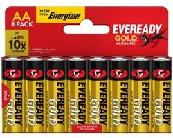 Energizer Eveready Gold Batterijen AA (LR6) Alkaline 8 stuks