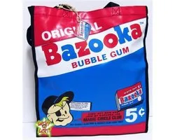 BAZOOKA JOE Shopper Schoudertas Vintage Jaren 50 Retro Chewing Gom Ad