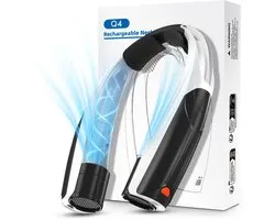 Ventilateur de cou portable - Mini ventilateur à 6 vitesses avec refroidissement - 6000 mAh longue durée de vie de la batterie rechargeable USB - idéal pour les sports de plein air, les trajets quotidiens et l'utilisation quotidienne
