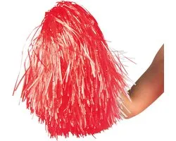 Boland - Pompom deluxe rood Rood - Volwassenen - Vrouwen - Cheerleader - Sport