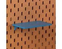 Etagère plate standard pour Ikea Skadis Pegboard 16x10 cm - Blauw - Présentoir