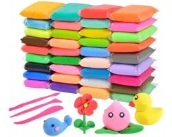 Lapin Artistique en Argile Polymère 36 ​​Couleurs incl. Outils - Argile Fimo Alternatief - Kit de démarrage en Argile polymère - Argile à pâtisserie - Diverse couleurs