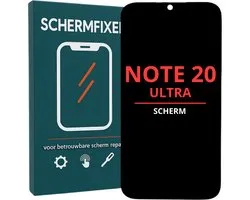 Samsung Galaxy Note 20 Ultra Scherm met Frame - LCD Display - A+ Kwaliteit - Zwart