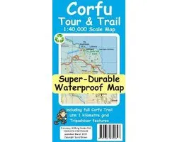 Corfu Tour & Trail Super-Durable Map