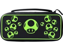 PDP Switch Travel Case Plus - 1-Up Mushroom Glow in the Dark - Consolehoes - Nintendo Switch/OLED/Lite