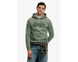 Superdry - Sweat à capuche Heritage avec logo Vintage et coupe décontractée - Hommes - Sweats à capuche