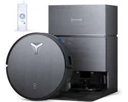 Ecovacs Deebot X11 Pro Omni Robotstofzuiger - 19.500 Pa - PowerBoost Snelladen - OZMO Roller Dweil - ZeroTangle 3.0 Anti‑Haarwikkel - AI Vlekdetectie 2.0 - TruePass 4WD Klim - Voor Harde Vloeren En Tapijt - Zwart - 1000ml Schoonmaakmiddel