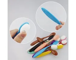 Blending Brushes Ovale penseel, knutselkwastenset voor schilderen, 12 stuks ambachtelijke inktpenselen, kleurrijke verfmengkwastenset voor kunsthandwerk
