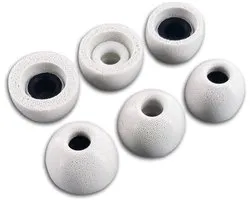 Geheugenschuim oordopjes als vervanging voor Raycon The Everyday Bluetooth-oordopjes en Tribit FlyBuds C1 - witte oordopjes voor draadloze oortelefoons