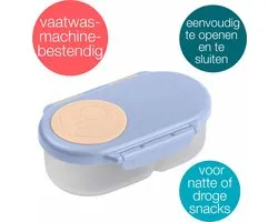 b.box Boîte à collations | Mini boîte bento avec 2 compartiments étanches | Idéal pour les tout-petits, déjeuners et Snacks pour les Enfants | Pour un fruit Heel | Sans BPA