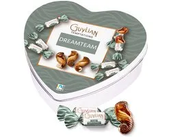 Guylian geschenkdoos hartje "Dreamteam" - Temptations Original Praliné - melkchocolade met praliné - chocoladecadeau - 104.50g