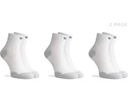 Rogelli 3-pack Hardloopsokken - Sportsokken voor Heren en Dames - Wit - Core
