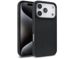 Mobigear Hoesje geschikt voor Apple iPhone 18 Pro Telefoonhoesje Eco Friendly | Mobigear Bio Backcover | iPhone 18 Pro Case | Back Cover - Zwart