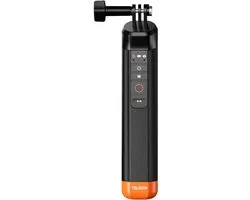 Telesin Onderwater Bobber Drijvende Handgreep - Met ingebouwde Afstandsbediening - Geschikt voor GoPro 8/9/10/11/12/13 - Waterdicht tot 15 meter - Zwart/Oranje