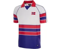 COPA Football - Norwegen 1988 - Retro Uit Voetbalshirt - Heren - L - Wit