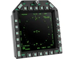 MOZA AMPCD Display Panel – Panneau d'affichage pour simulateur de vol – Cockpit d'avion de chasse – PC
