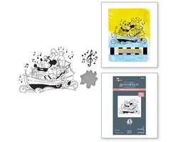 Spellbinders BetterPress Plate & Snijmal - Steamboat Willie - 3 st.