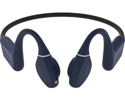 Creative Outlier Free Pro+ Bone-conduction-IPX8-sport hoofdtelefoon met Bluetooth 5.3, verstelbare conducties, geintegreerde 8 GB MP3-speler, tot 10 uur batterijduur, geintegreerde microfoon,waterdicht (blauw en zwart)