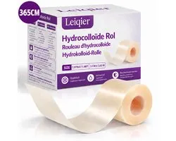 Leiqier Rouleau Hydrocolloïde 5 cm × 365 cm – Pour Plaies, Ampoules & Acné – Patch Anti-Boutons - Ruban Hydrocolloïde en Rouleau