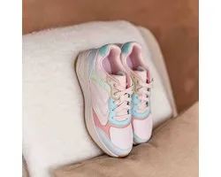 Skechers Nova Jogger Sneakers roze Textiel - Dames