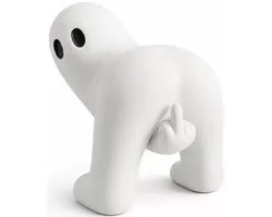 Halloween Decoratie - Halloween spook - Geest Beeldje - Spook met Opgeheven Middelvinger - Prank - Hilarisch spook - Grappige Middelvinger - Herfst Halloween - Halloween Versiering Tuin & Feest - Halloweenfiguur - Geweldig Cadeau voor Vrouw & Man