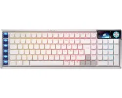 Corsair Vanguard Air 99 - Clavier Gaming Sans Fil - OPX Optique - Stream Deck - BE Azerty - Wit