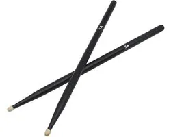 Zwarte Drumstokken - 5A Drumstokken - Zwarte Drumsticks - Drum Sticks - Maple Hout - Black Drumsticks