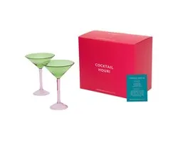 Urban Nature Culture Martini cocktail glass, set van 2, in cadeauverpakking - Ø 13 * 18 CM