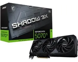 MSI GeForce RTX 5070 Ti 16G SHADOW 3X OC NVIDIA GeForce RTX 5070 Ti GB GDDR7