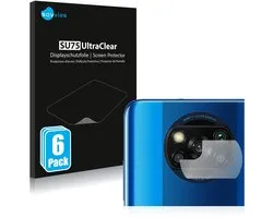 Savvies - Screenprotector voor Xiaomi Poco X3 Pro (ALLEEN Camera Lens) - Folie Beschermfolie transparant 6 Stuks