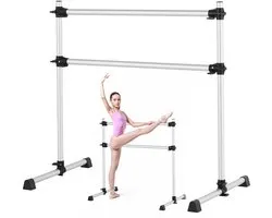 VEVOR Ballet Barre Dans Barre Hoogte Verstelbare Vrijstaande 1219mm Dubbele Barre