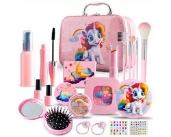 Set de maquillage rose K&R Ventures® – Coffret de Play pour Filles – Trousse de toilette et Accessoires de vêtements pour bébé inclus – Jouets Éducatif – Cadeau Perfect pour un anniversaire, Noël et les fêtes