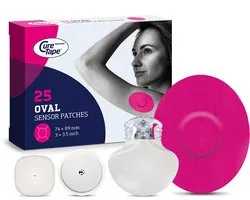 CureTape Patches - Sensor Pleisters - Roze - Pleisters voor Freestyle Libre, Dexcom en Medtronic Guardian sensoren - 25 Stuk(s)