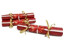 Fortune Factory Christmas Crackers met knal - Uitdeelcadeaus - 12 stuks