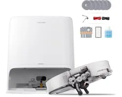 Roborock Saros 20 Neo-Robotstofzuiger Met Dweilfunctie-36000Pa-AdaptiLift Chassis 3.0-Kan drempels tot 8,8 cm-RetractSense Navigatiesysteem-7.95 cm Ultraslank Ontwerp-FlexiArm-technologie-100℃ Warmwatermopwas–Zelfreinigend Station&Anti-Klit Borstels