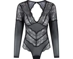 LingaDore - Body Zwart Manches Longues - taille M - Zwart
