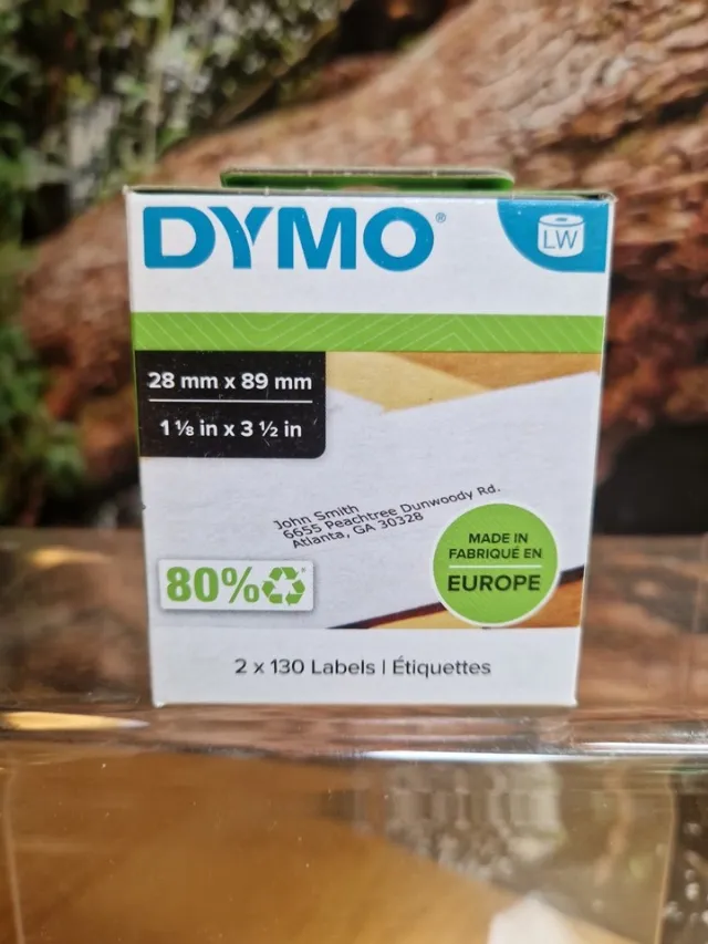 Dymo 99010 LabelWriter Labels 28mm x 89mm 260 (2x130) Brand New Genuine Sealed