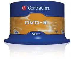 Verbatim DVD-R Matt Silver 4,7 Go 50 pièce(s)
