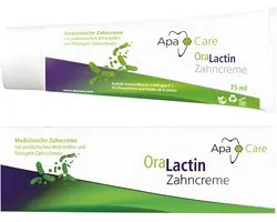 ApaCare OraLactin Dentifrice 75 ml – 1450 ppm Fluorure – Hydroxyapatite – Reminéralisation & Protection anti-plaque