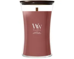Woodwick Hourglass bougie Cinnamon Chai