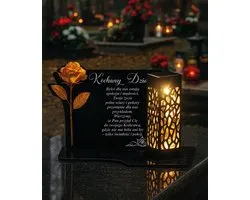Plexido - Solar LED Graflicht - Acryl - Zwart - Warm Wit Licht