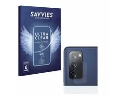Savvies - Screenprotector voor Samsung Galaxy S20 FE / 5G (Camera) - Folie Beschermfolie transparant 6 Stuks