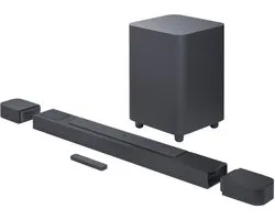 JBL Bar 800 Pro - 5.1.2 Dolby Atmos Soundbar - Draadloze Subwoofer & Afneembare Surround Speakers - 720W Home Cinema - HDMI eARC - WiFi, AirPlay & Chromecast - Zwart