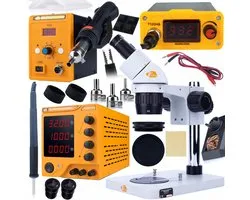 Rosfix Service Set GSM - Binoculair Mikroscoop MSGS-B-PS1 - Hot-Air Station 700W Set, T12 - Geschikt voor YIHUA, WEP