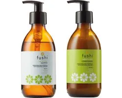 Fushi - Argan & Amalaki Shampoo en Conditioner - 2 Glazen flessen