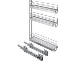 Kesseböhmer 15 cm voorraadlade Classic 90° 3 etages