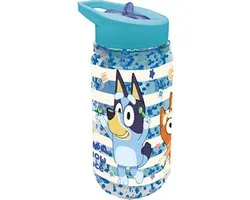 Bluey: Waterfles 330ml, double paroi avec paillettes, Bluey Drinkfles, Bluey Fles, Drink fles, Bluey, Bidon