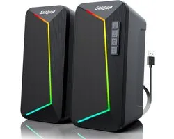 Upgrade je Geluidservaring met de R40 Computer Speakers - 2.0 USB Powered PC Speakers met Bluetooth 5.3!